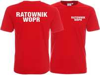 Koszulka męska RATOWNIK WOPR czerwona (L)