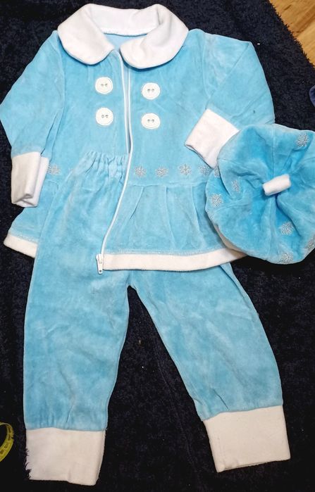 Дитячий новорічний комбінезон "Снігуронька" для дівчаток