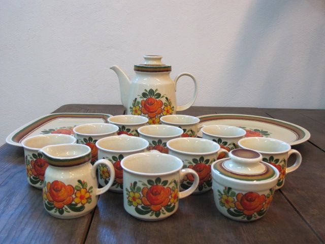Zabytkowy serwis śniadaniowy ceramika Winterling Röslau Bavaria, 10szt