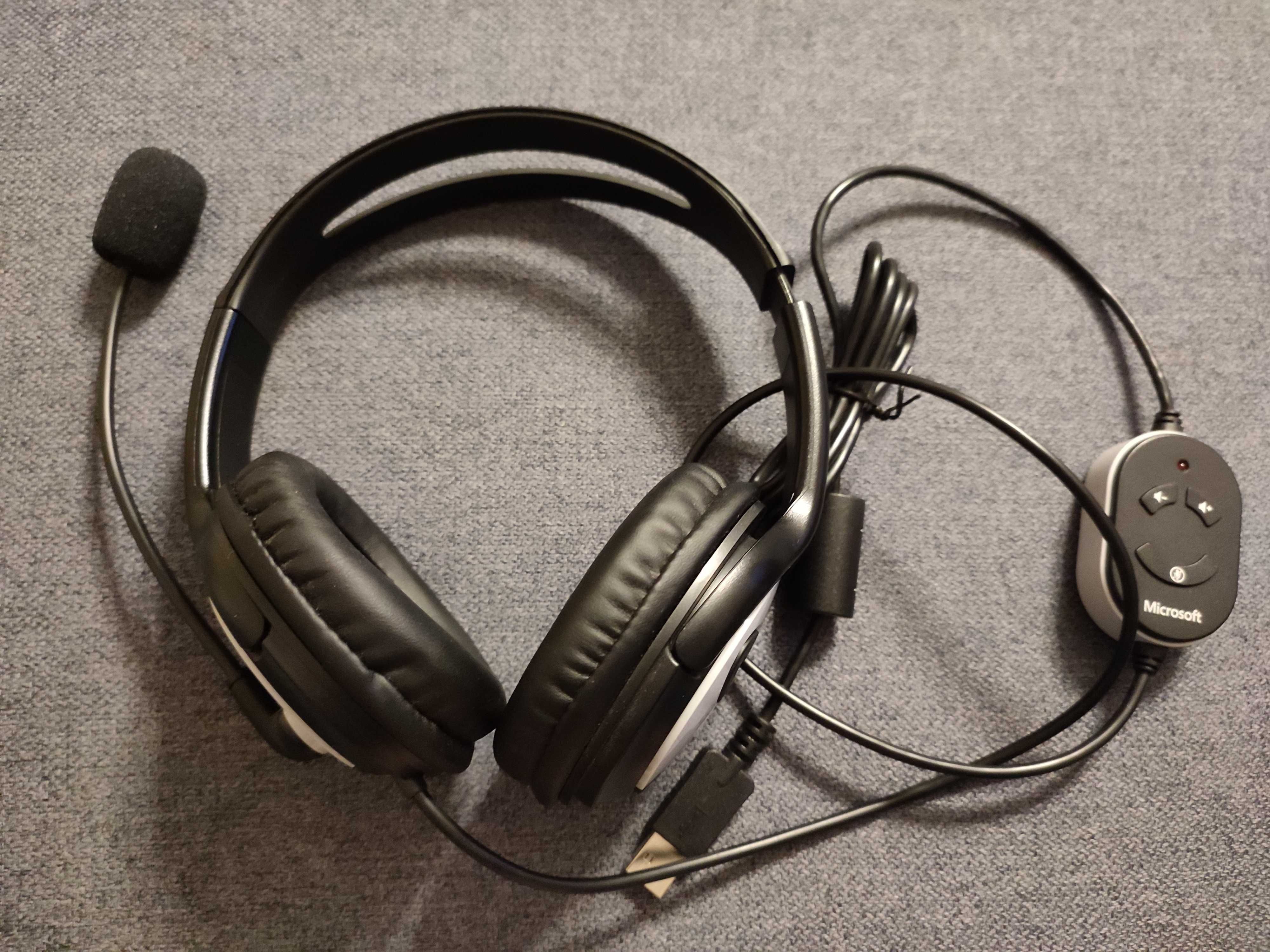 Słuchawki z mikrofonem Microsoft LifeChat LX-3000, praktycznie nowe