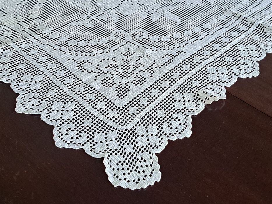 Renda de croché, feito à mão