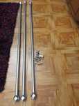 3 Varões Inox para cortinas