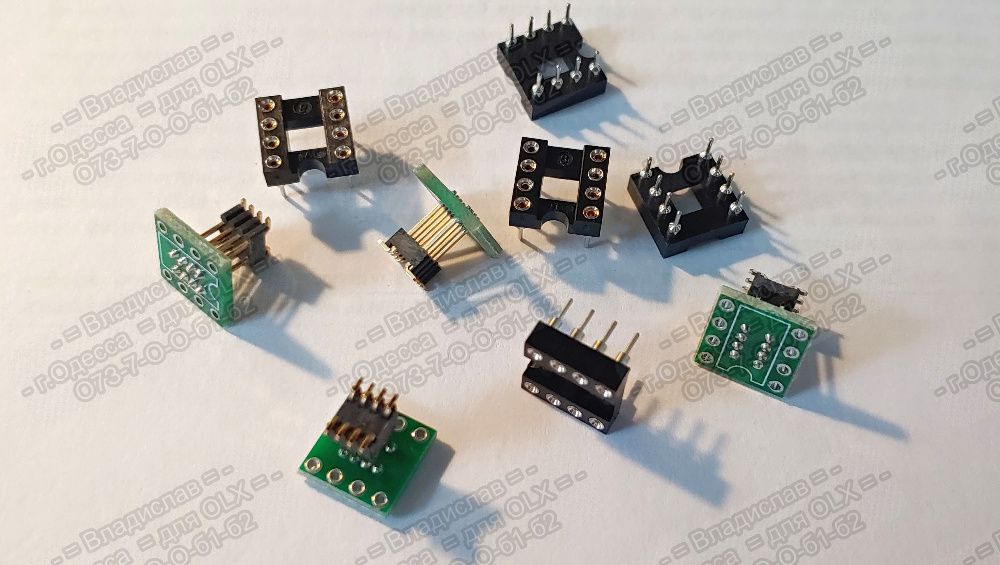 DIP8 to SOIC8 SO8 переходник с кроваткой для ОУ в ЦАП(DAC), саундкарту