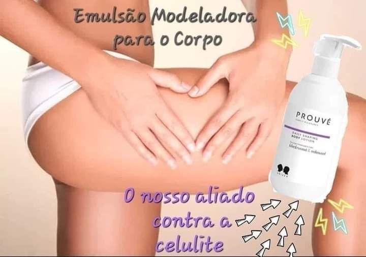 Emulsão Modeladora de Corpo Prouvé com oferta massageador de Jade(Envi