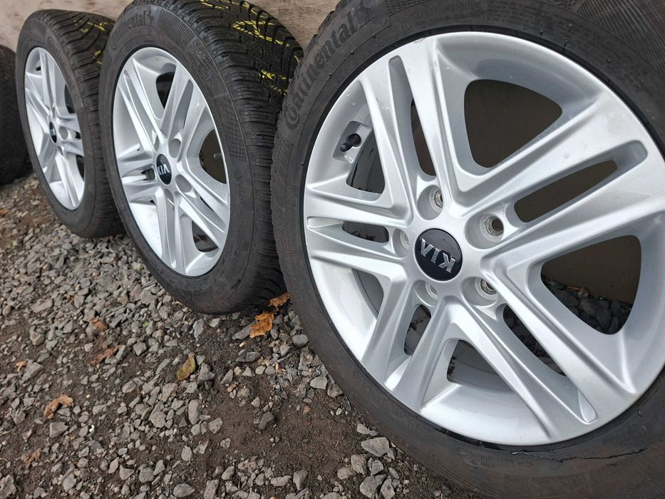 [K101] KOŁA ZIMOWE,ALUFELGI 16'' 5x114,3 ORYGINAŁ KIA+205/55R16.
