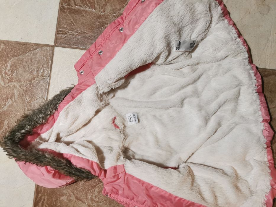 Kurtka zimowa dla dziewczynki dziewczęca 92