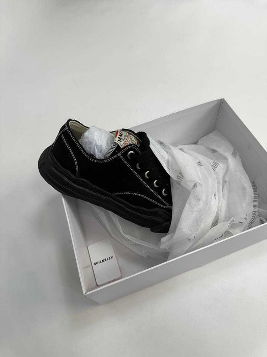 MMY Maison Mihara Yasuhiro кеди кросівки чорні білі черные кроссовки