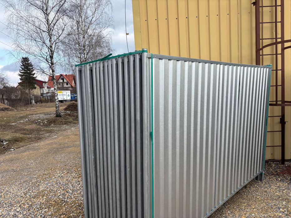 Ogrodzenie budowlane 25m solidne panel z blachy ogrodzenia tymczasowe