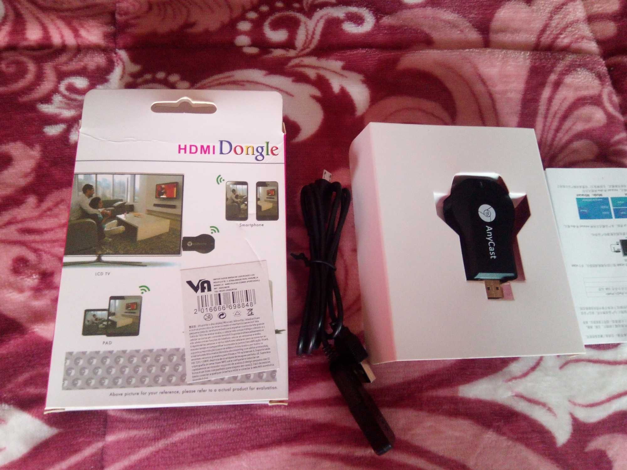 Chrome cast, HDMI Dongle. C/ novo