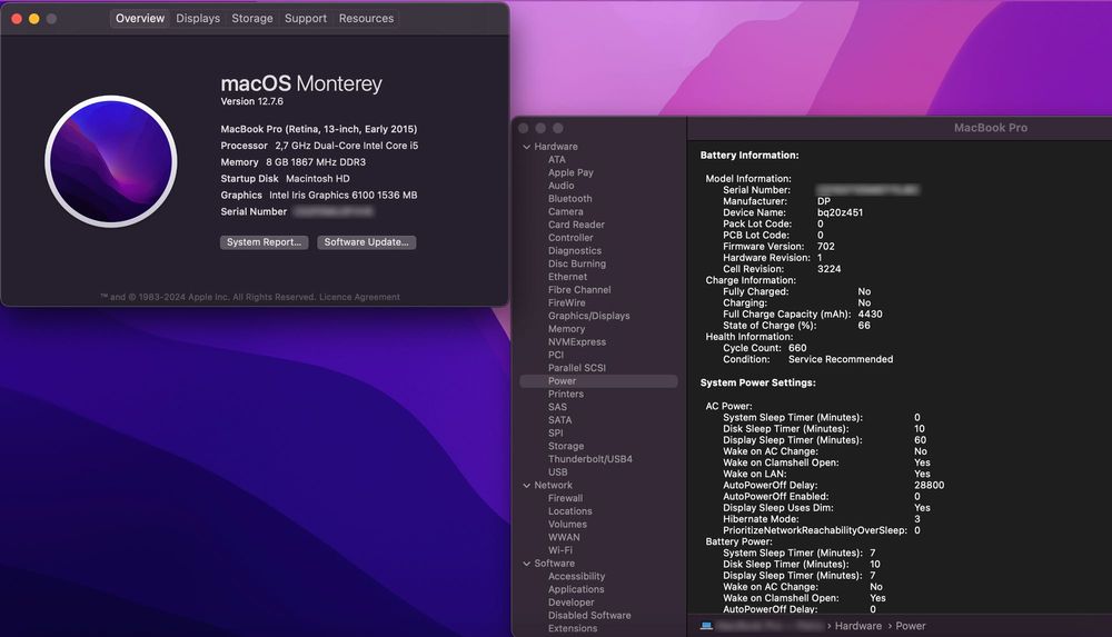 Apple MacBook Pro 13" Early 2015 MF840 A1502 Retina 13" i5/8/256