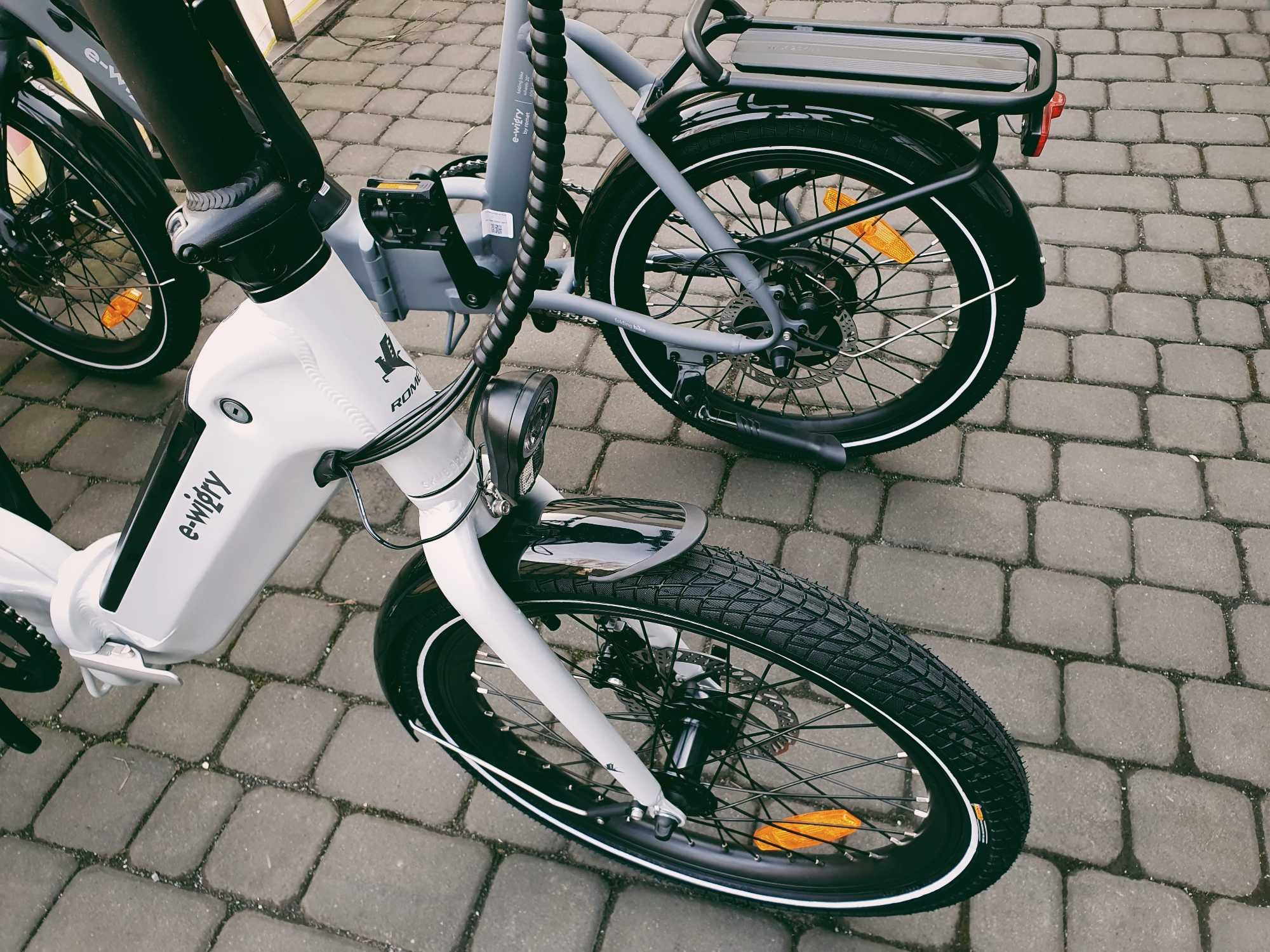 Romet E-Wigry 20", rower elektryczny, składak, 374Wh, 2024