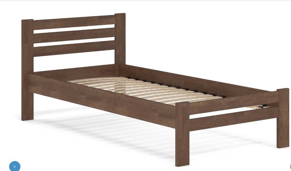 Ліжко дерев'яне Алекс+вклад 90х200, 160х200, в наявності!