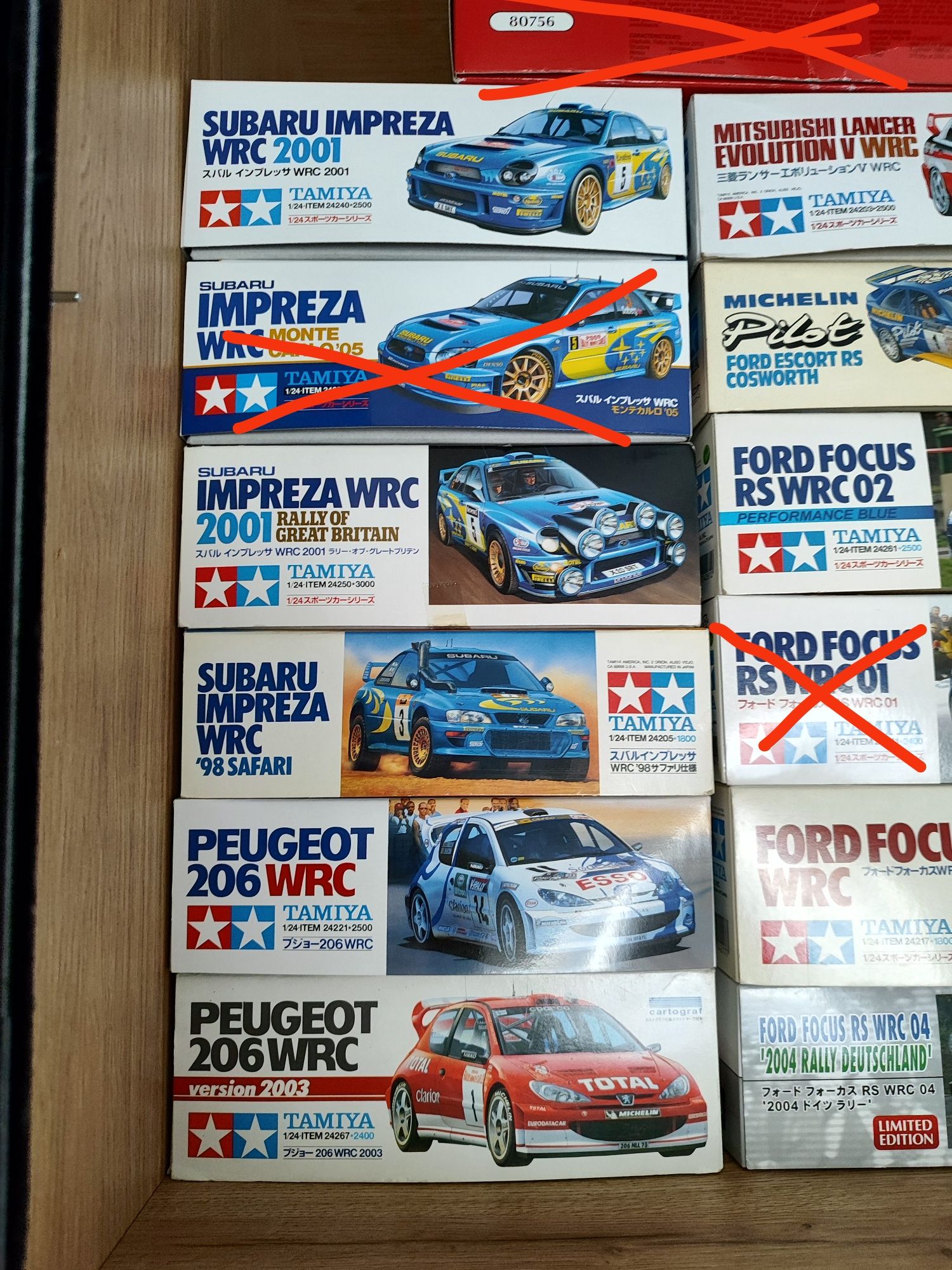 Modele WRC 1/24 do sklejania Tamiya Hasegawa Revell Heller Belkits