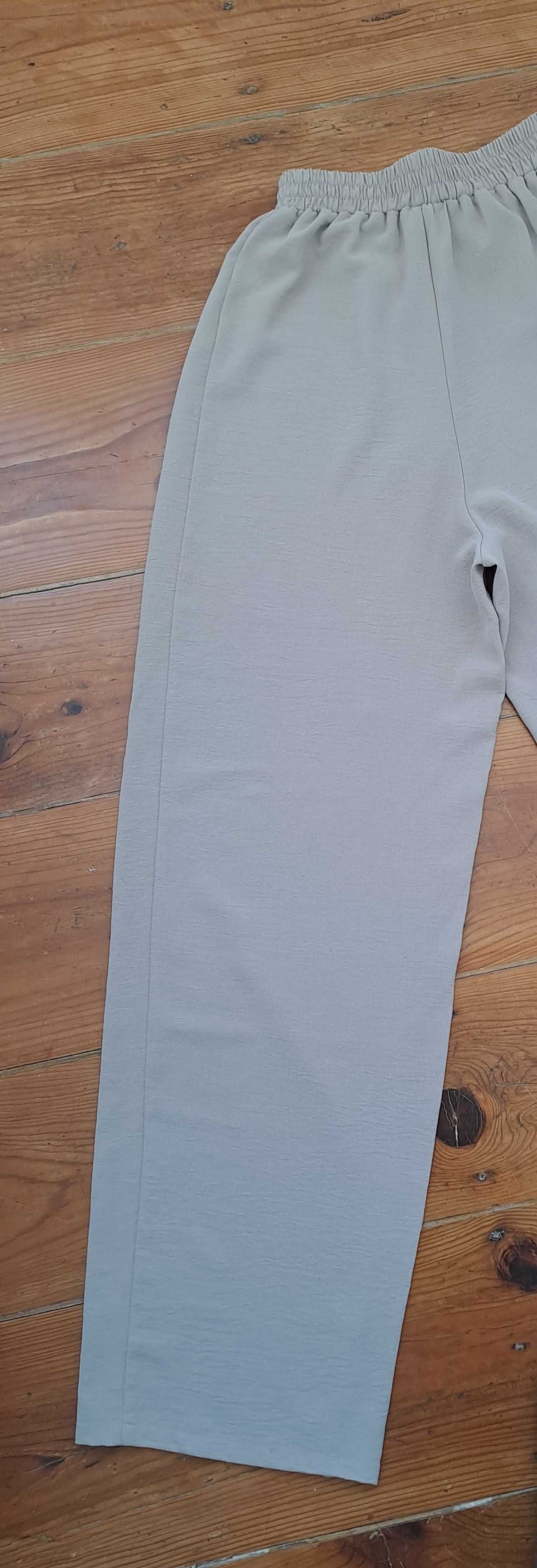 Calças beje Zara XS