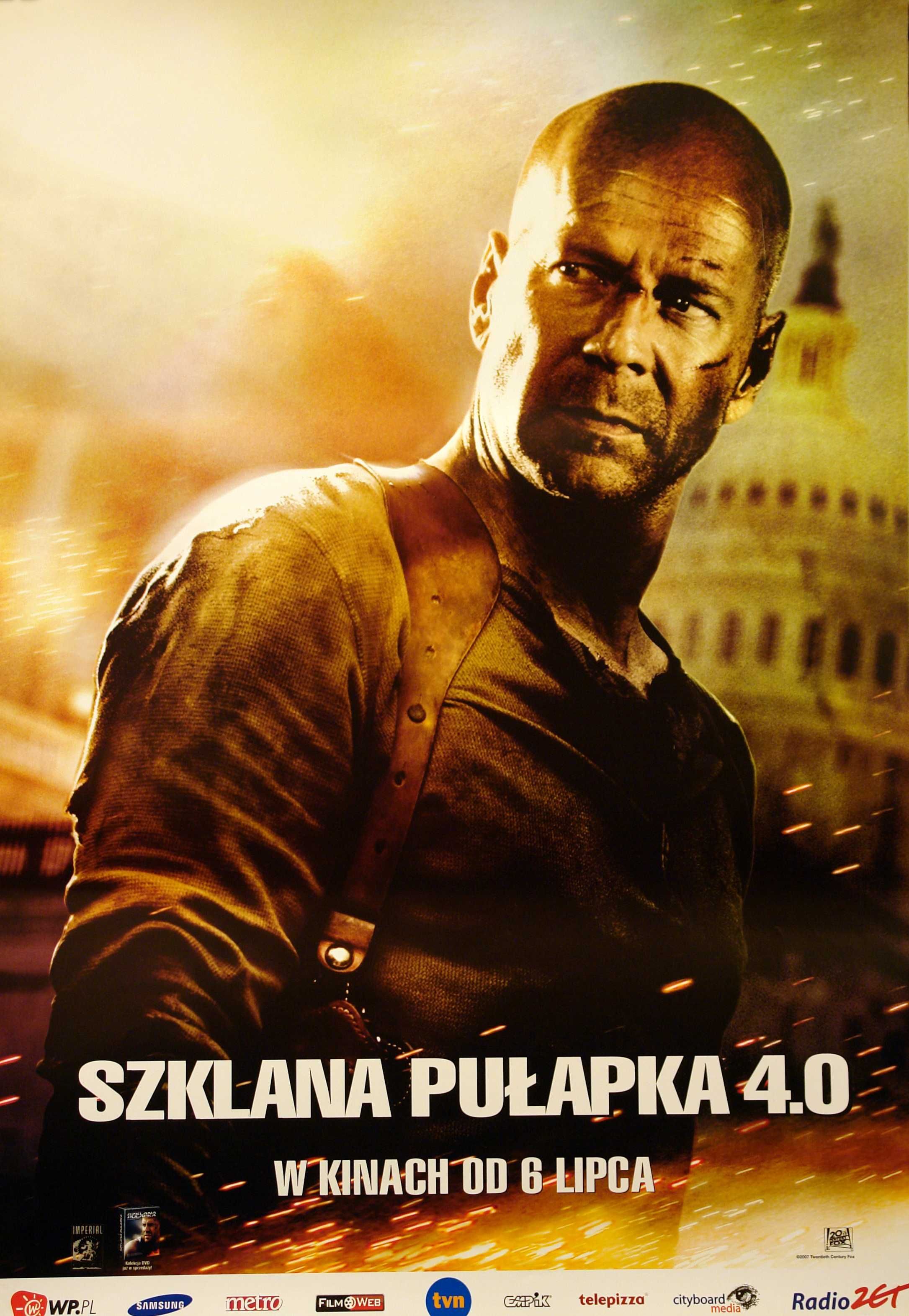 Plakat filmowy - Szklana pułapka 4.0