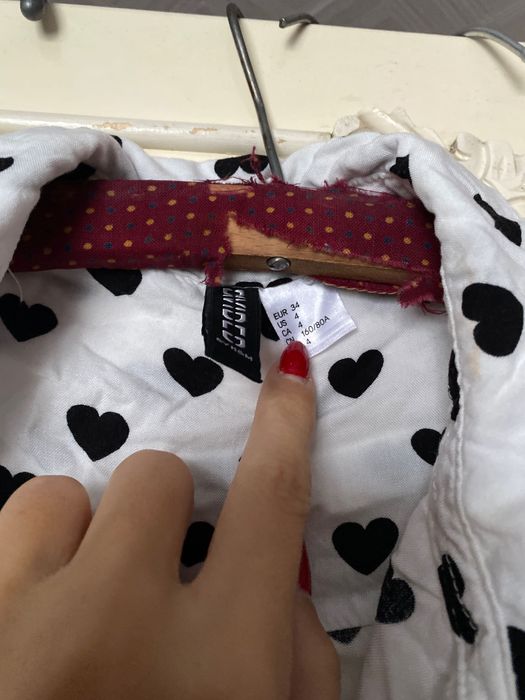 Koszula H&M w serduszka w serca 34 XS