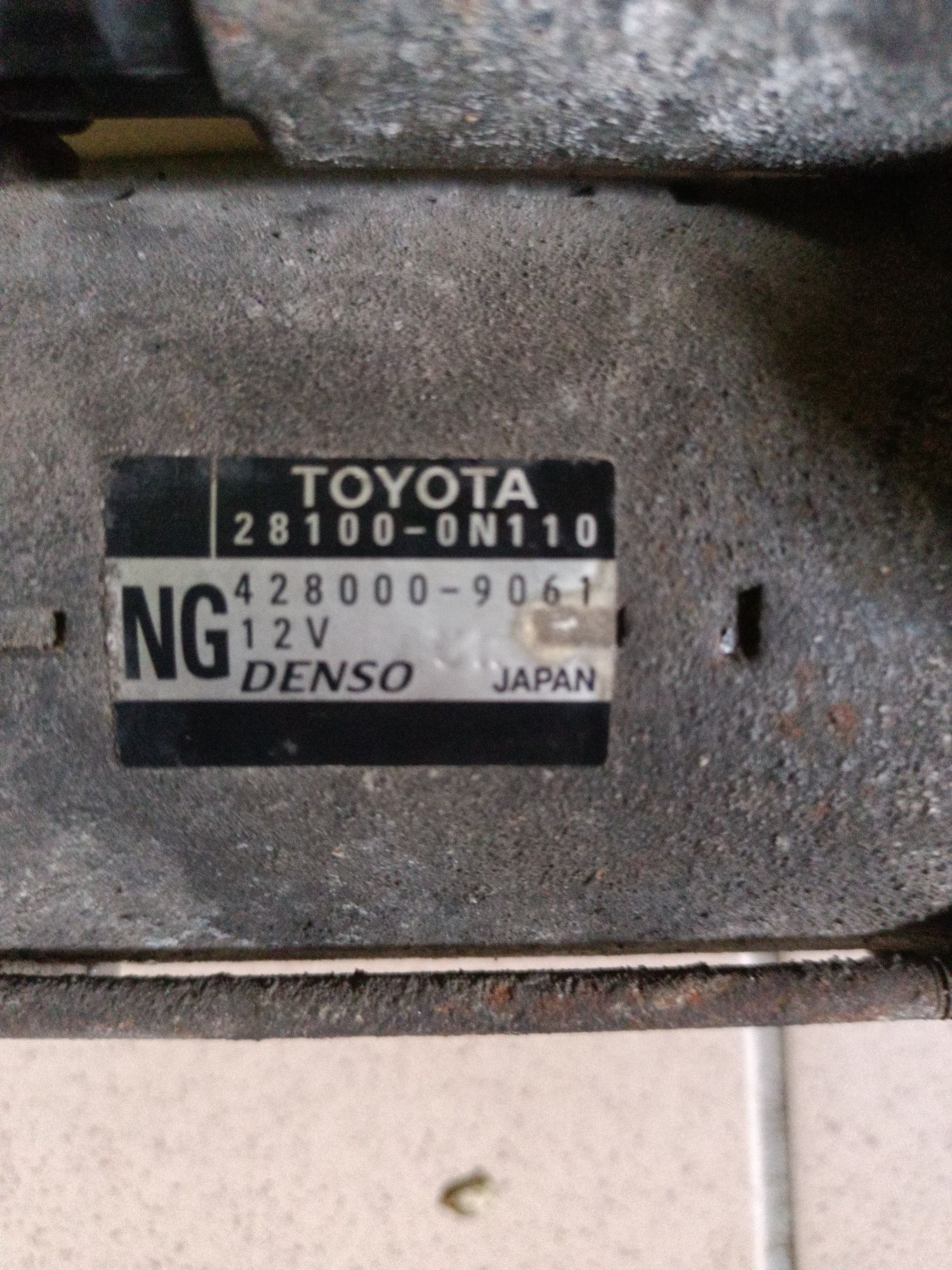 Rozrusznik Denso Toyota Auris do regeneracji