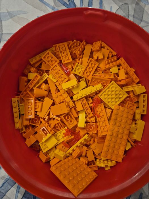 Lego mix kg pomarańczowe