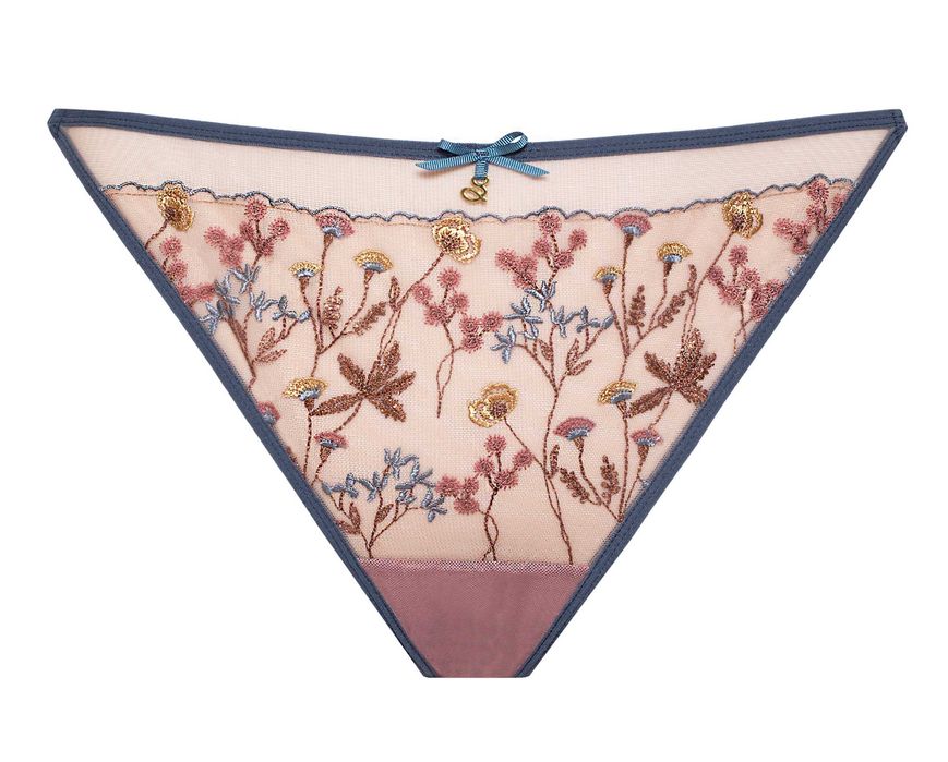 Stringi Samanta Ellie C300 r. S, nugat, bazowe, błyszczące