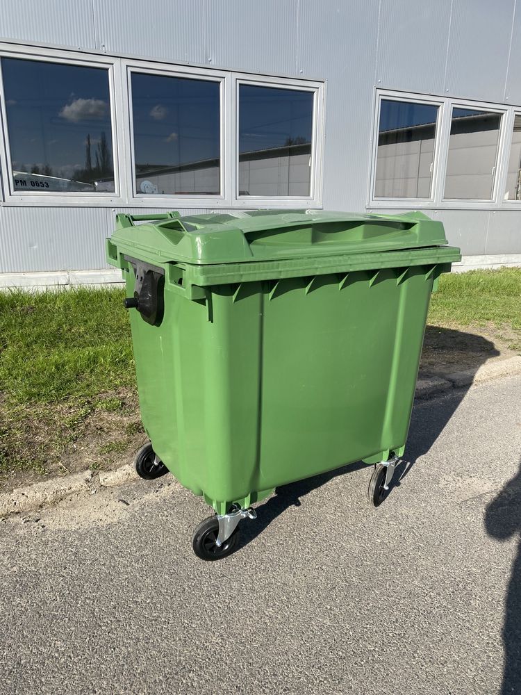 Pojemnik kosz kubeł kontener 1100 l bio odpady śmiecie eko segregacja