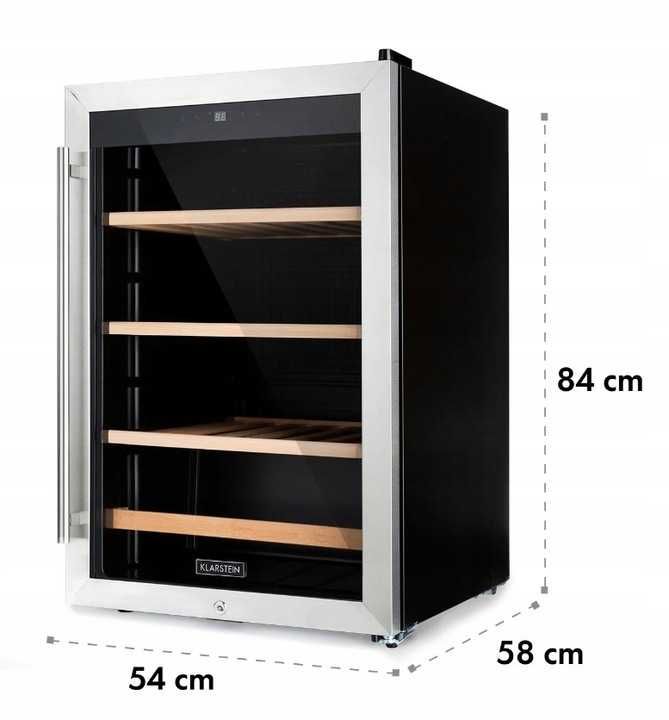 Winiarka Lodówka na Wino Napoje 48 butelek od 4 do 18 °C