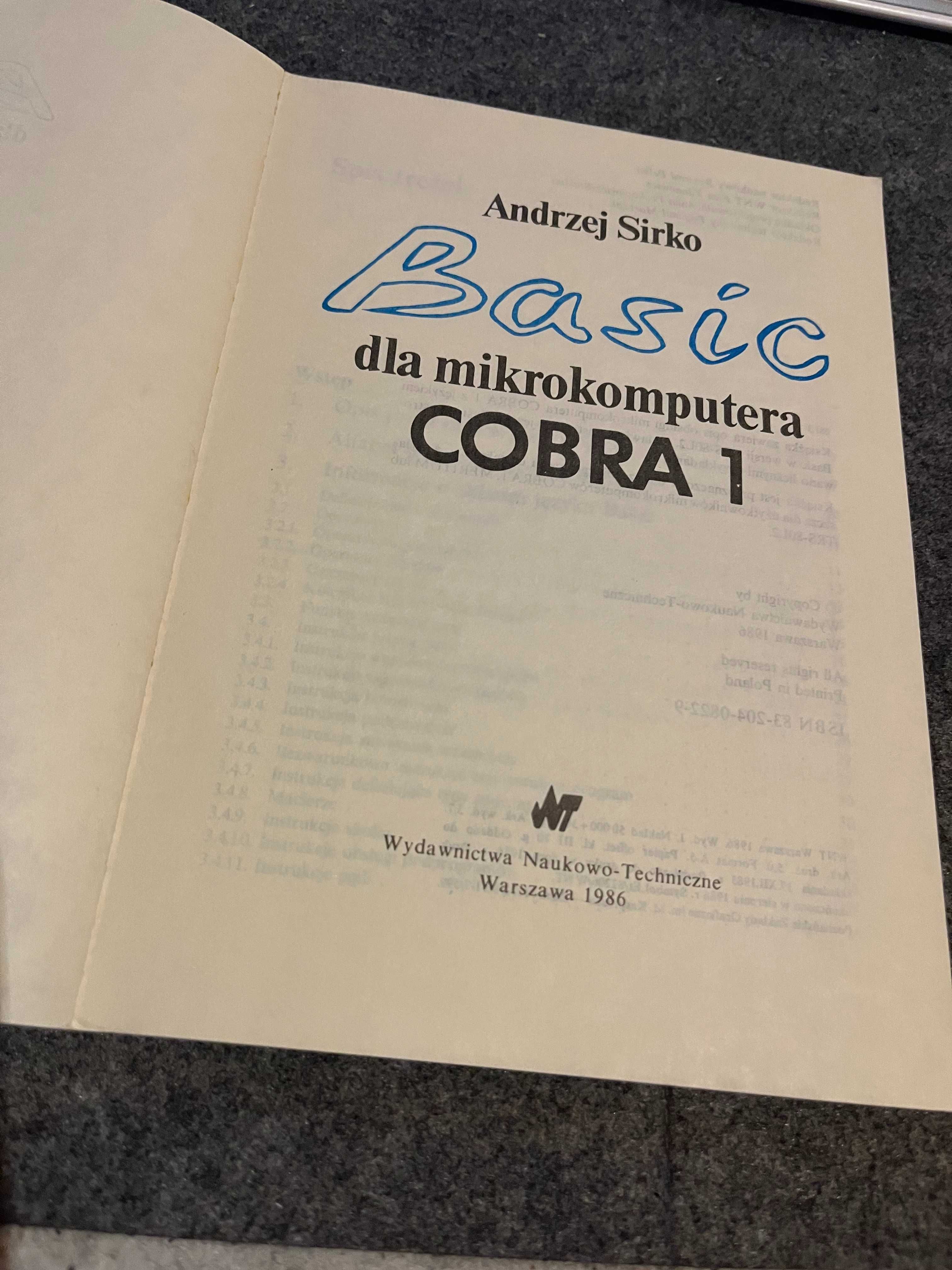 Basic dla mikrokomputera COBRA 1 - Andrzej Sirko