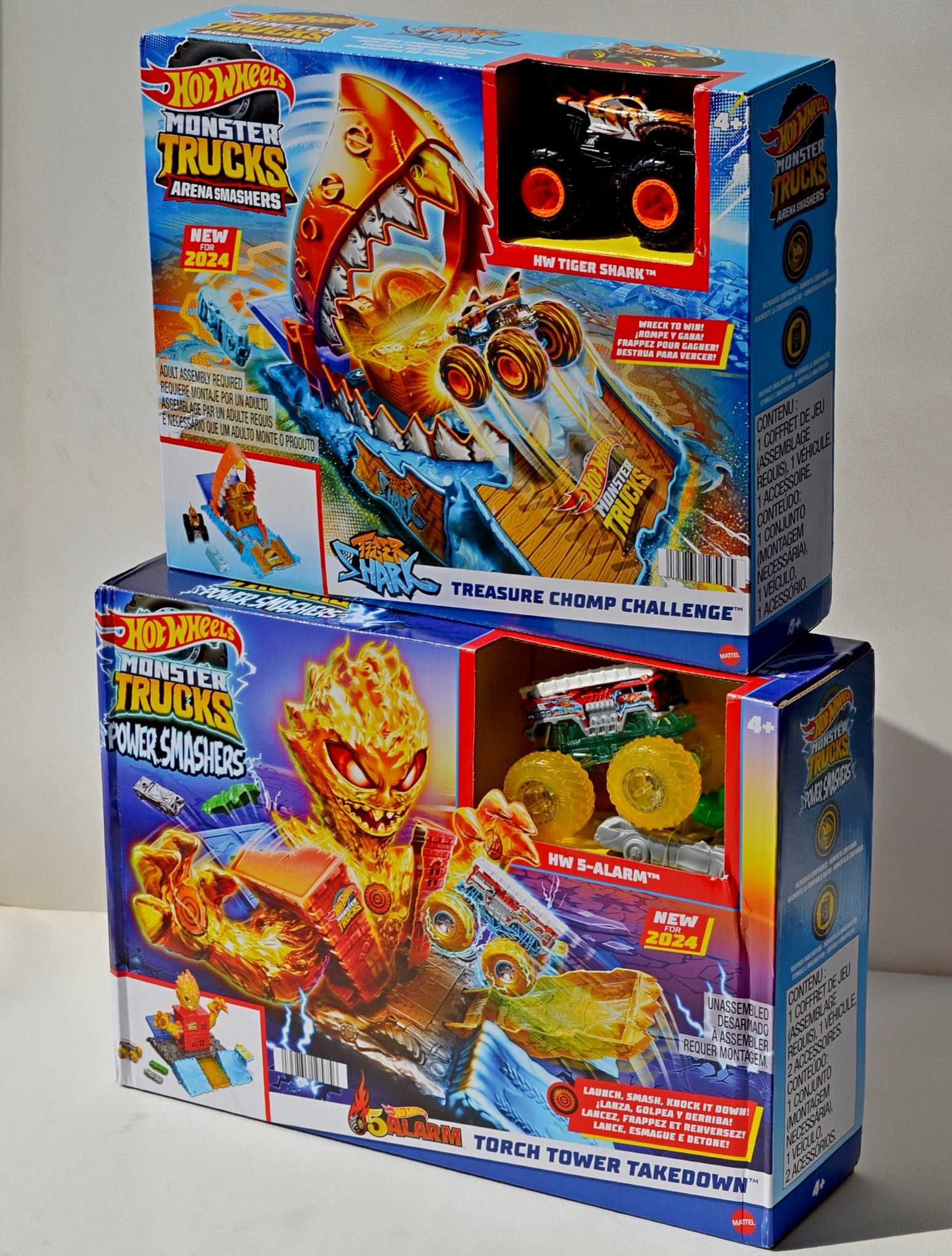 Трек пожежна Hot Wheels Monster Truck Alarm Trucks арена для стрибків