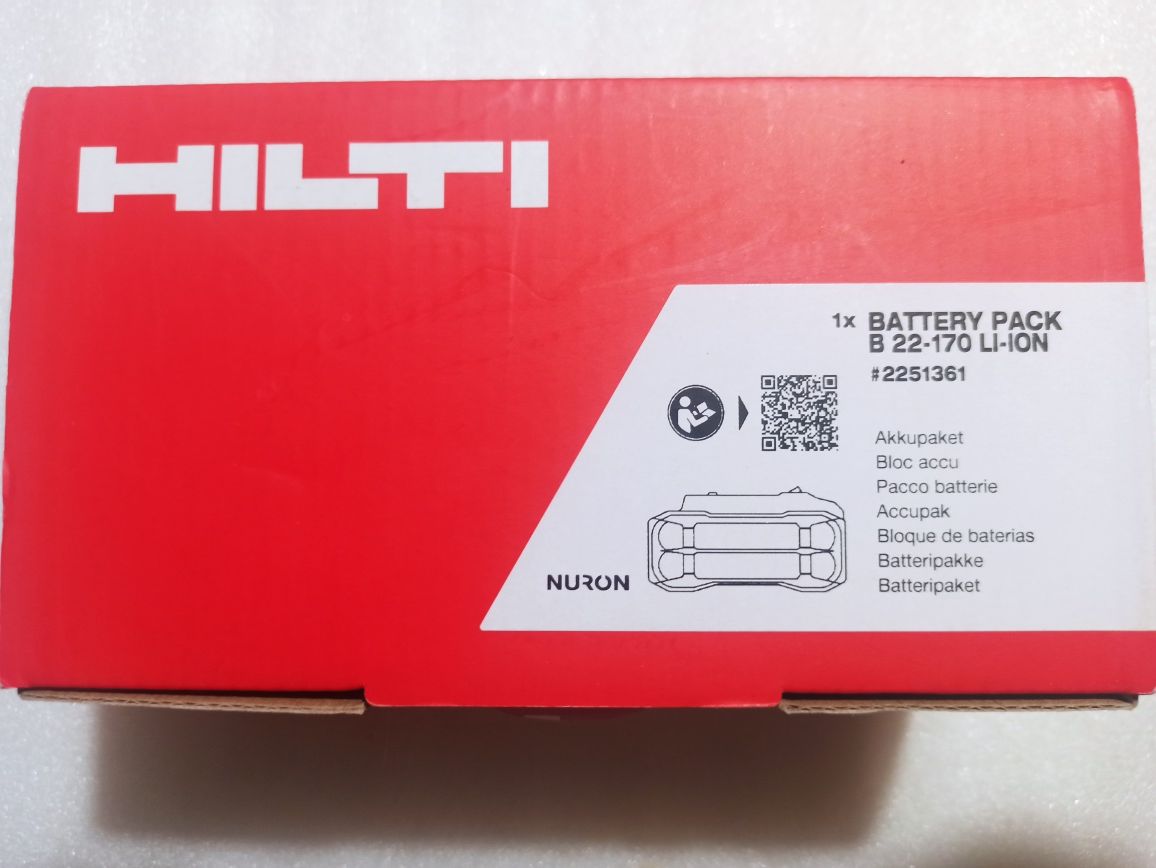 Батарея, акумулятор Хілті Hilti Nuron B22-170