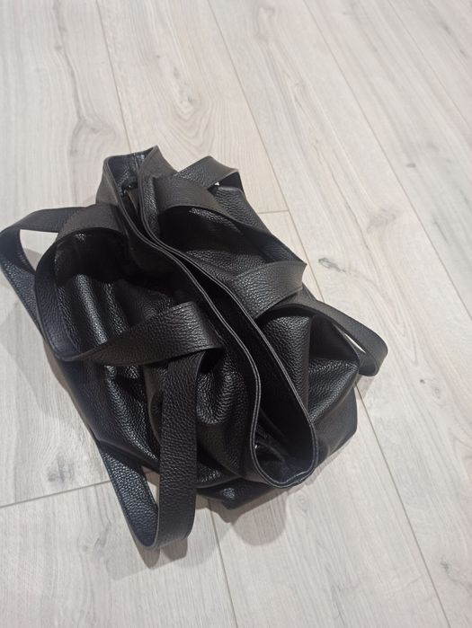 Шкіряна жіноча сумка шопер