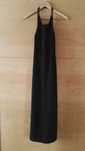 Vestido preto longo sem costas