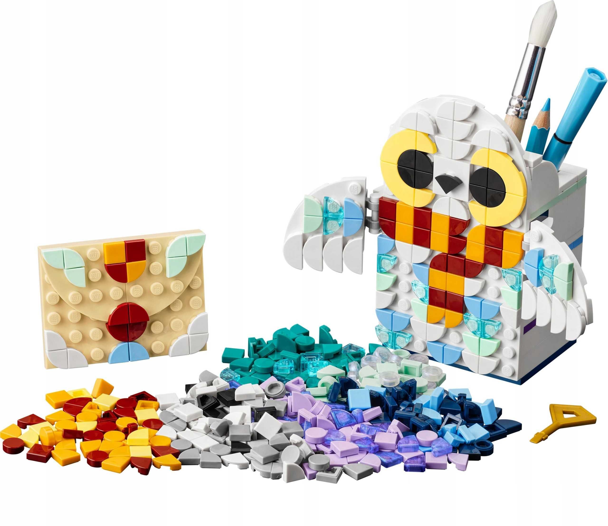 LEGO DOTS Pojemnik na długopisy Sowa Hedwigi Harry Potter + GRATIS