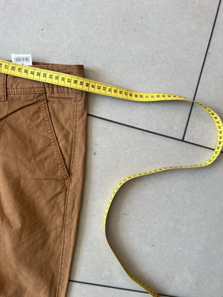 Spodnie meskie Cropp 28 S kolor rudy