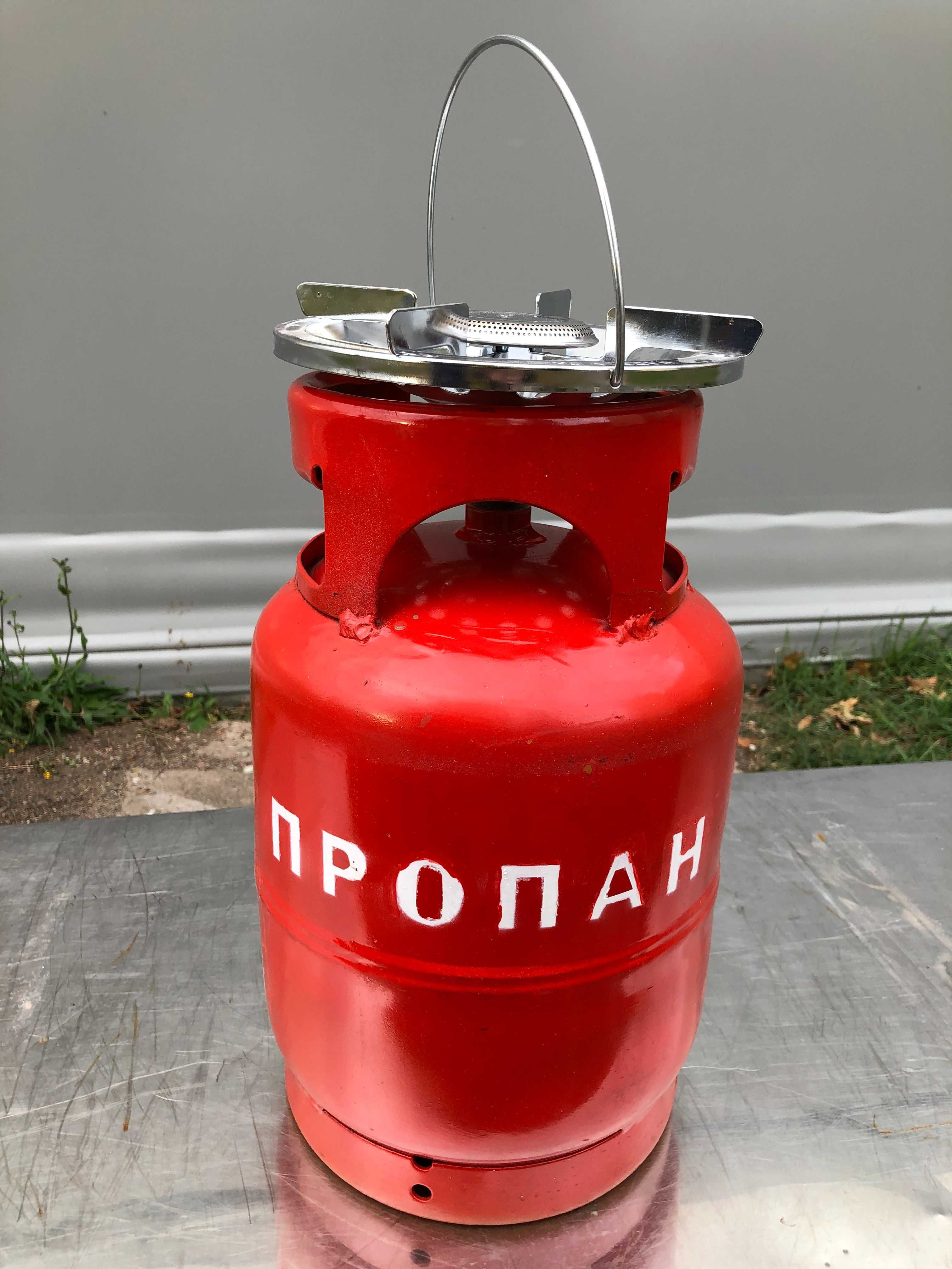 Газовый баллон 10 литров с горелкой, автономная плита, обогреватель