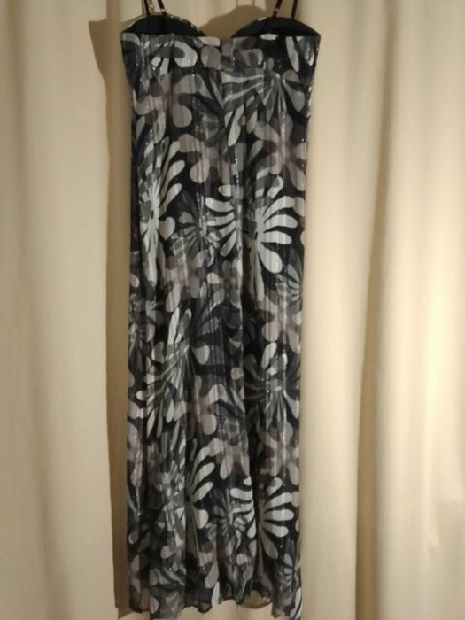 Сарафан С 10 фиолетовый длинный, бретели, лиф 2, беременным, кормящим