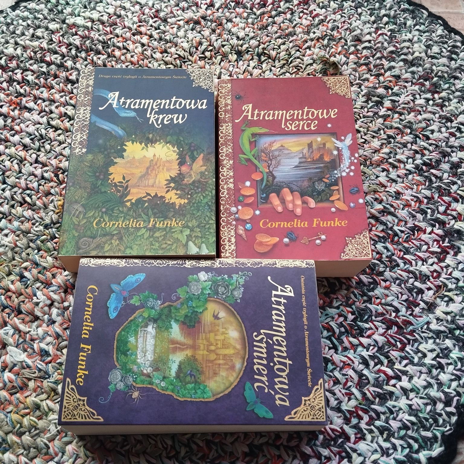 Atramentowe serce Atramentowa śmierć Atramentowa krew Cornelia Funke