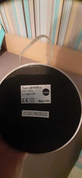 Lampka biurkowa metalowa