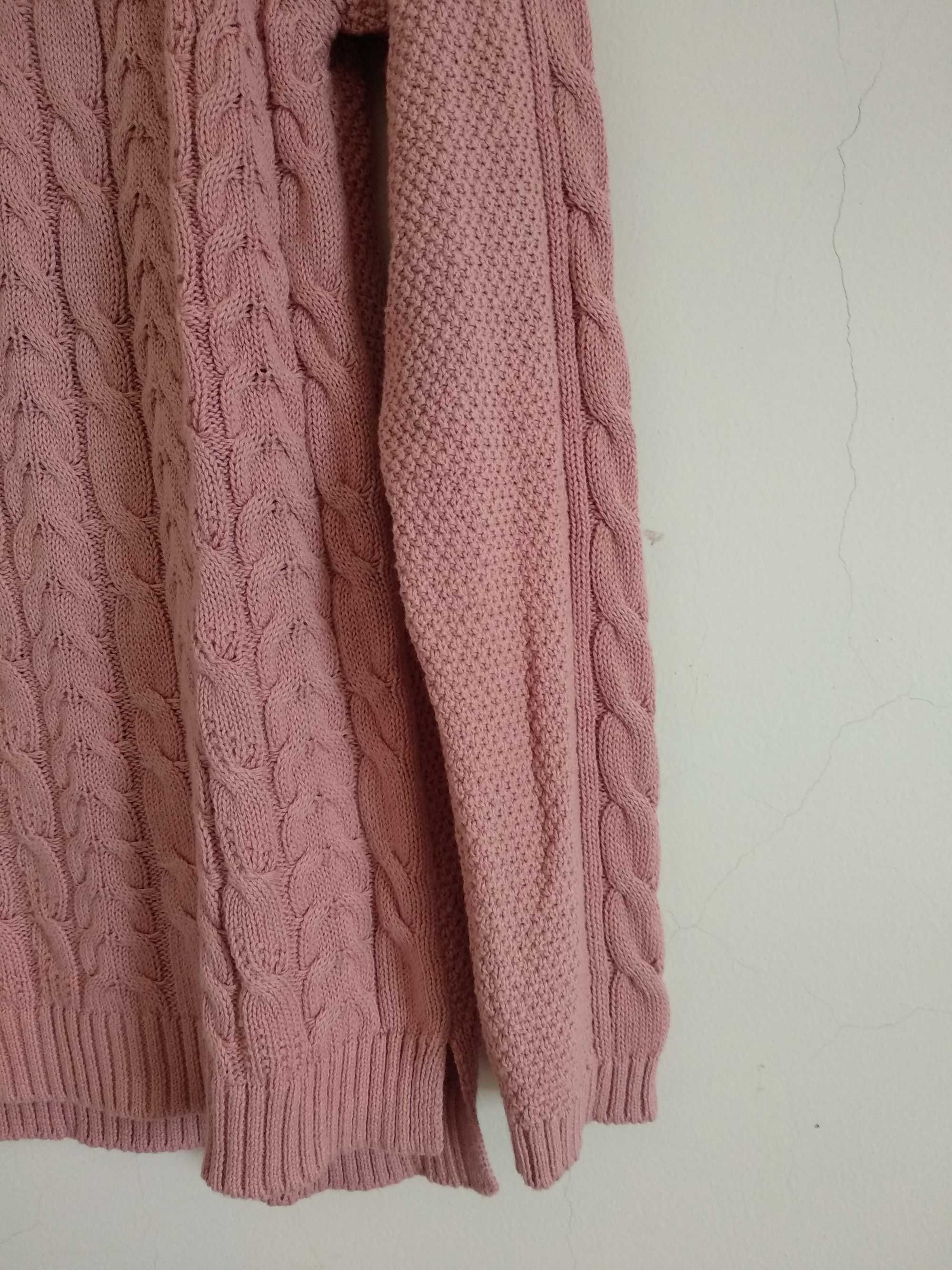 Camisola de malha Rosa Velho Stradivarius - S