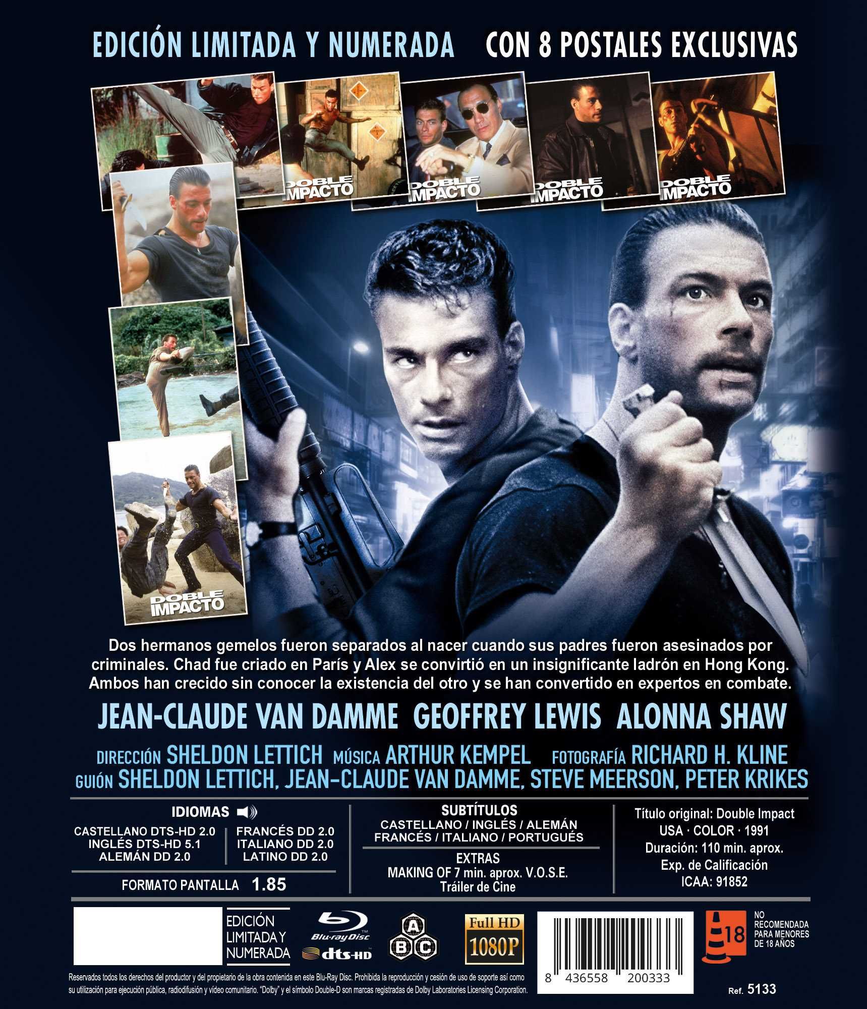 Doble Impacto Edición Metálica (Blu-Ray)-Importado