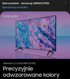 Tv Samsung 50' Crystal