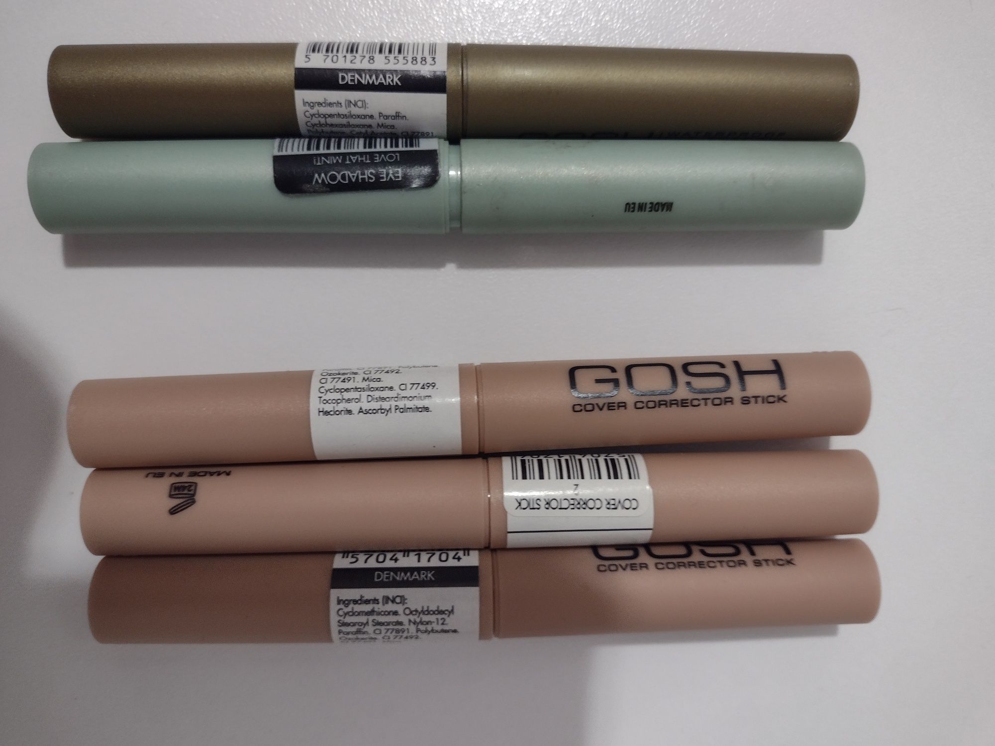 Распродажа склада Gosh:тени-пигменты, карандаши, подводка, корректор