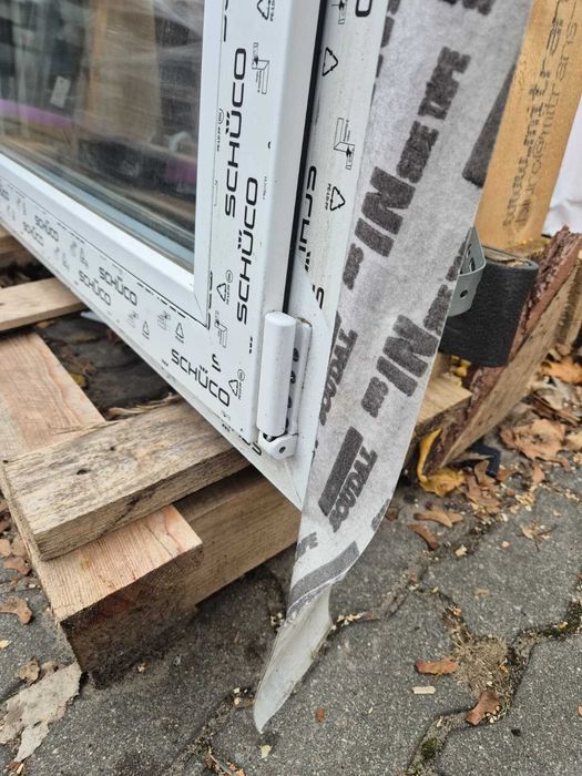 Okno tarasowe PCV 1960x2240 antracyt lewe niemal nowe z demontażu