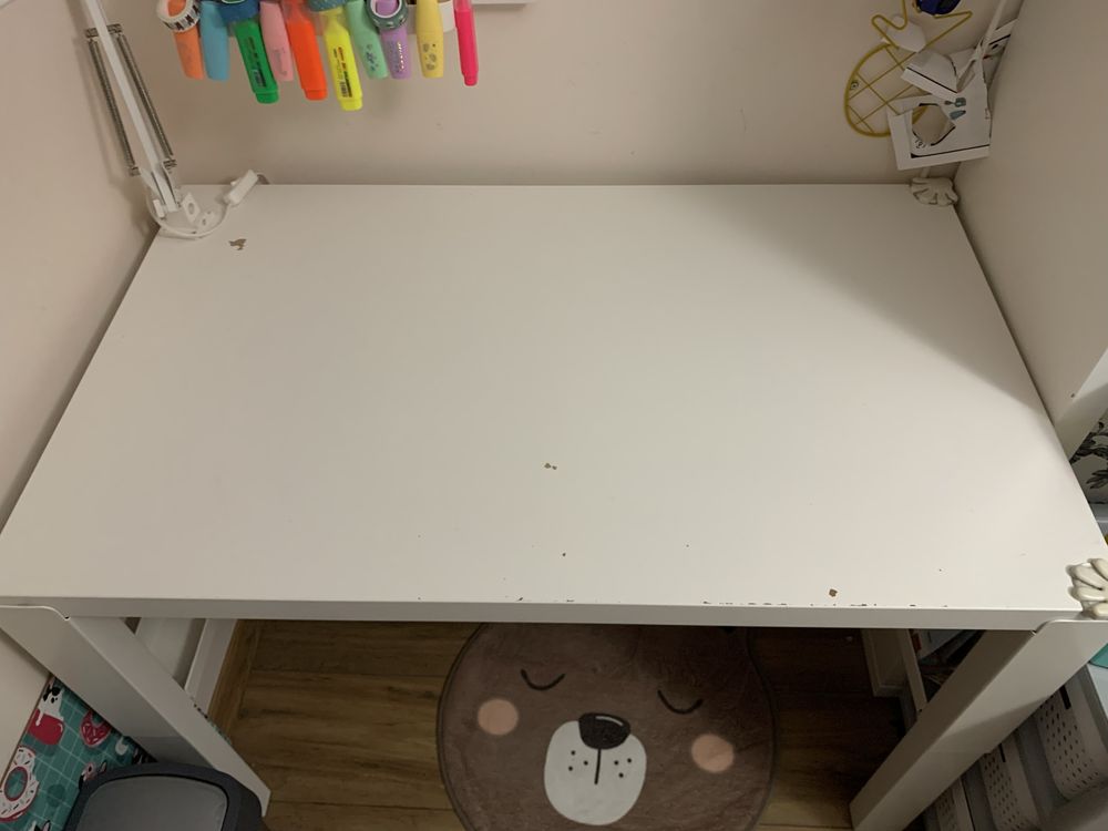 Biurko dziecięce Ikea Pahl 96x58 cm białe