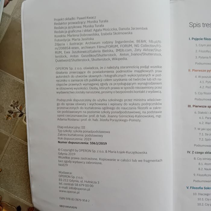 Podręcznik filozofia kl1