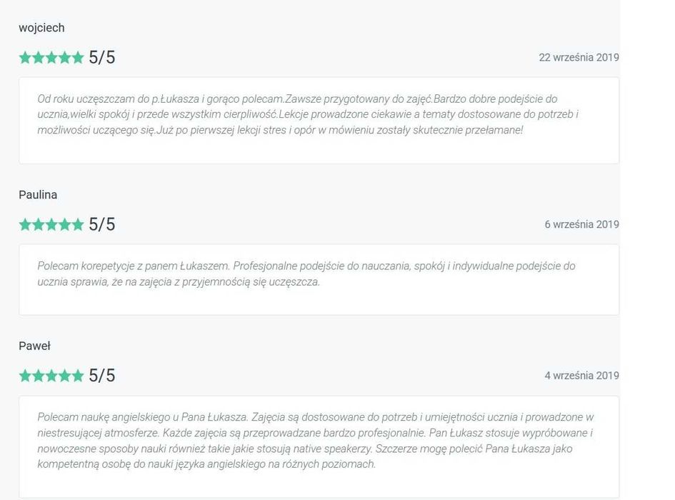Angielski z ekspertem - 20 lat doświadczenia!
