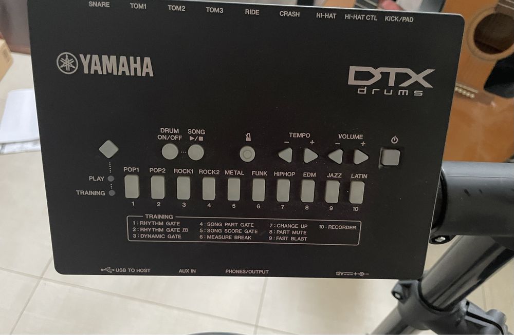 Yamaha DTX402 Elektroniczny zestaw bębnów, perkusja