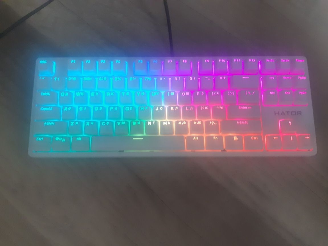 Клавиатура Hator rockfall 2 mecha TKL HATOR  HTK (521 UA)белая