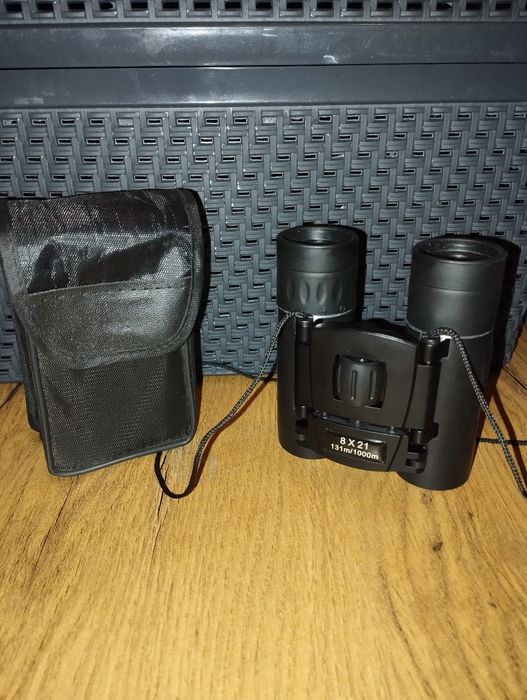 Lornetka 8x21 Optyczna Taktyczna Składana Turystyczna+GRATIS Futerał