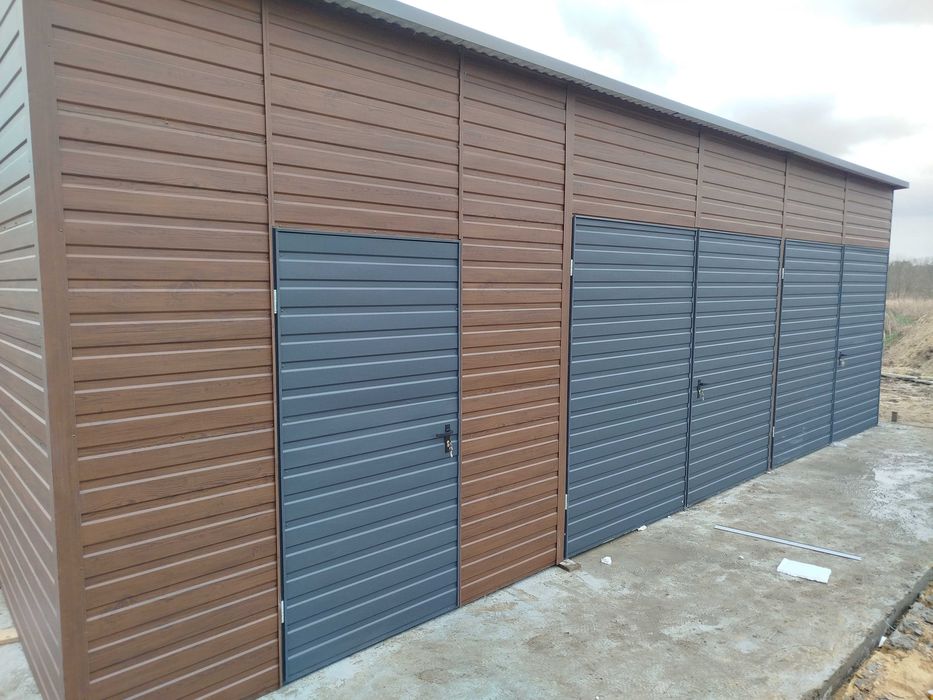 Garaż Blaszany, Blaszak, 6 x 6 Grafit Mat!