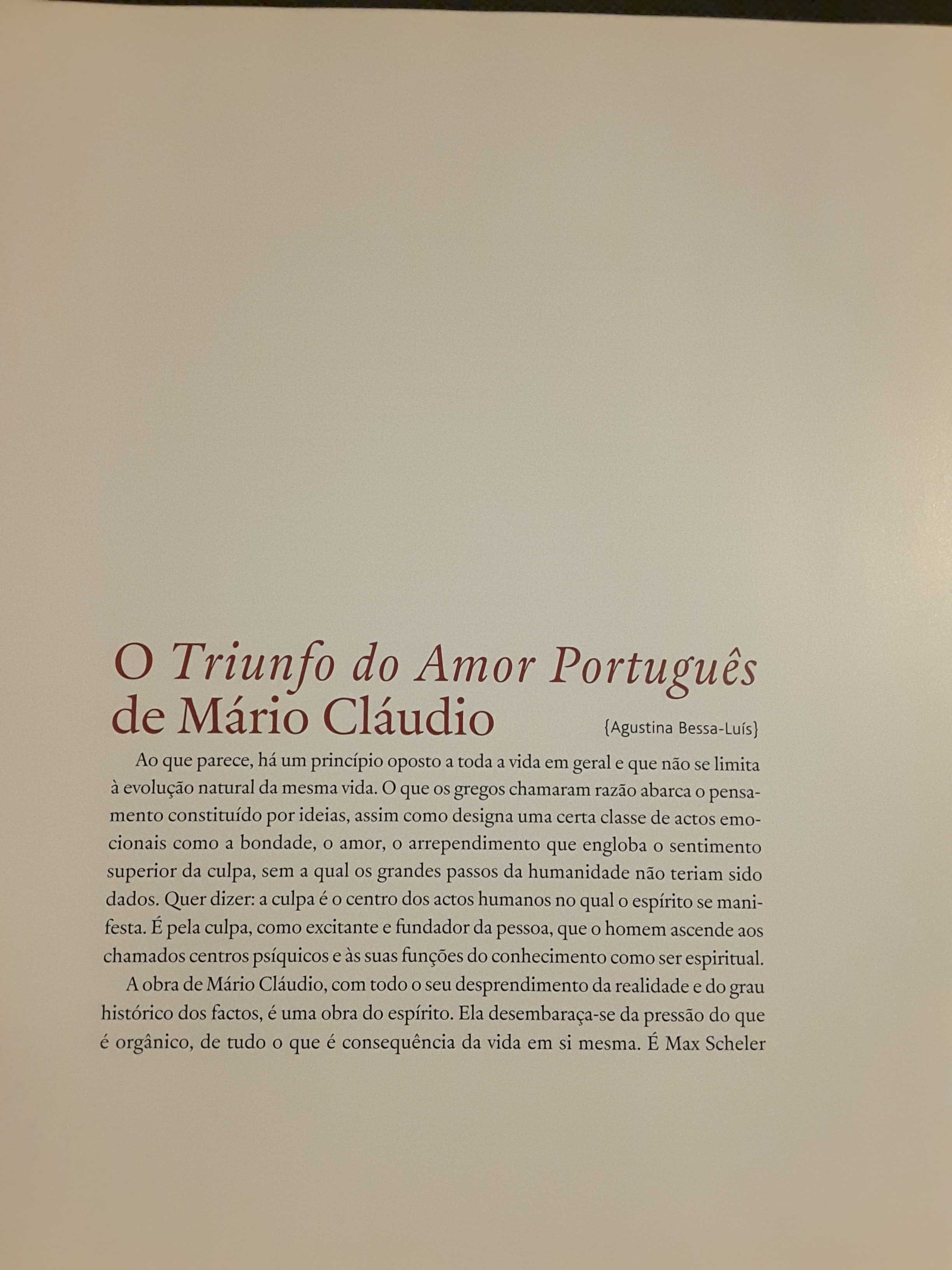 Mário Cláudio: Triunfo do Amor Português / Obras de Abel Botelho