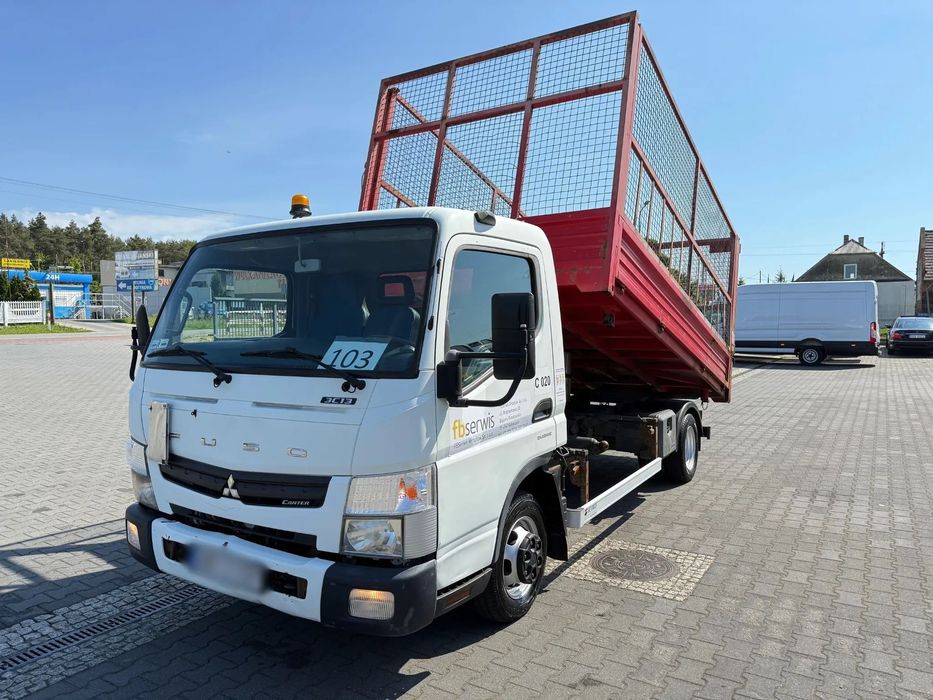 Mitsubishi Fuso Canter Wywrotka Kipper Wywrot 3-stronny Bliźniaki Zarejestrowany w PL  NR.103 Klimatyzacja, Automat, Paka 3,92m, TOP